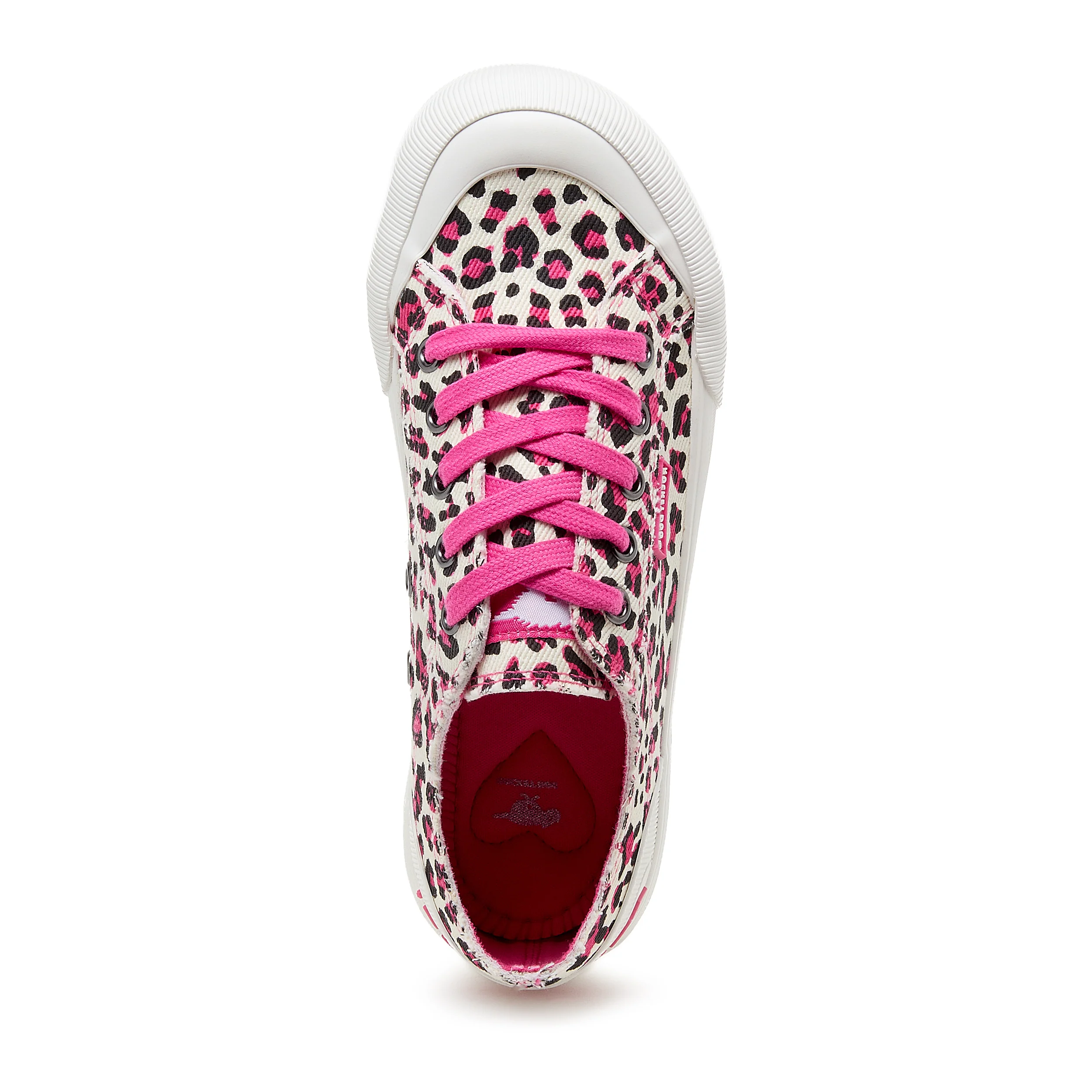 Jazzin Plus Pink Leopard Print Trainers - Image 6