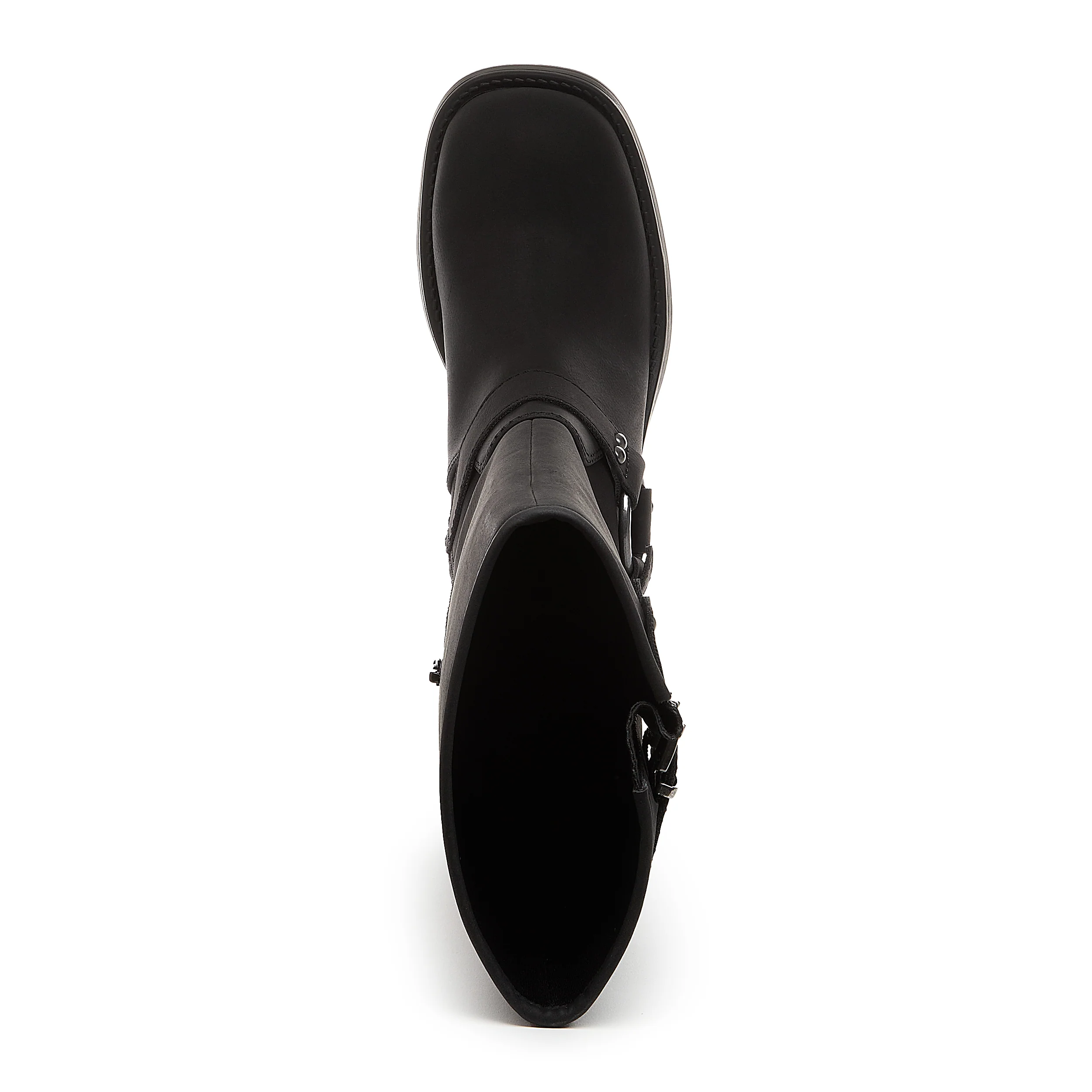 Nash Black Tall Biker Boots - Image 6