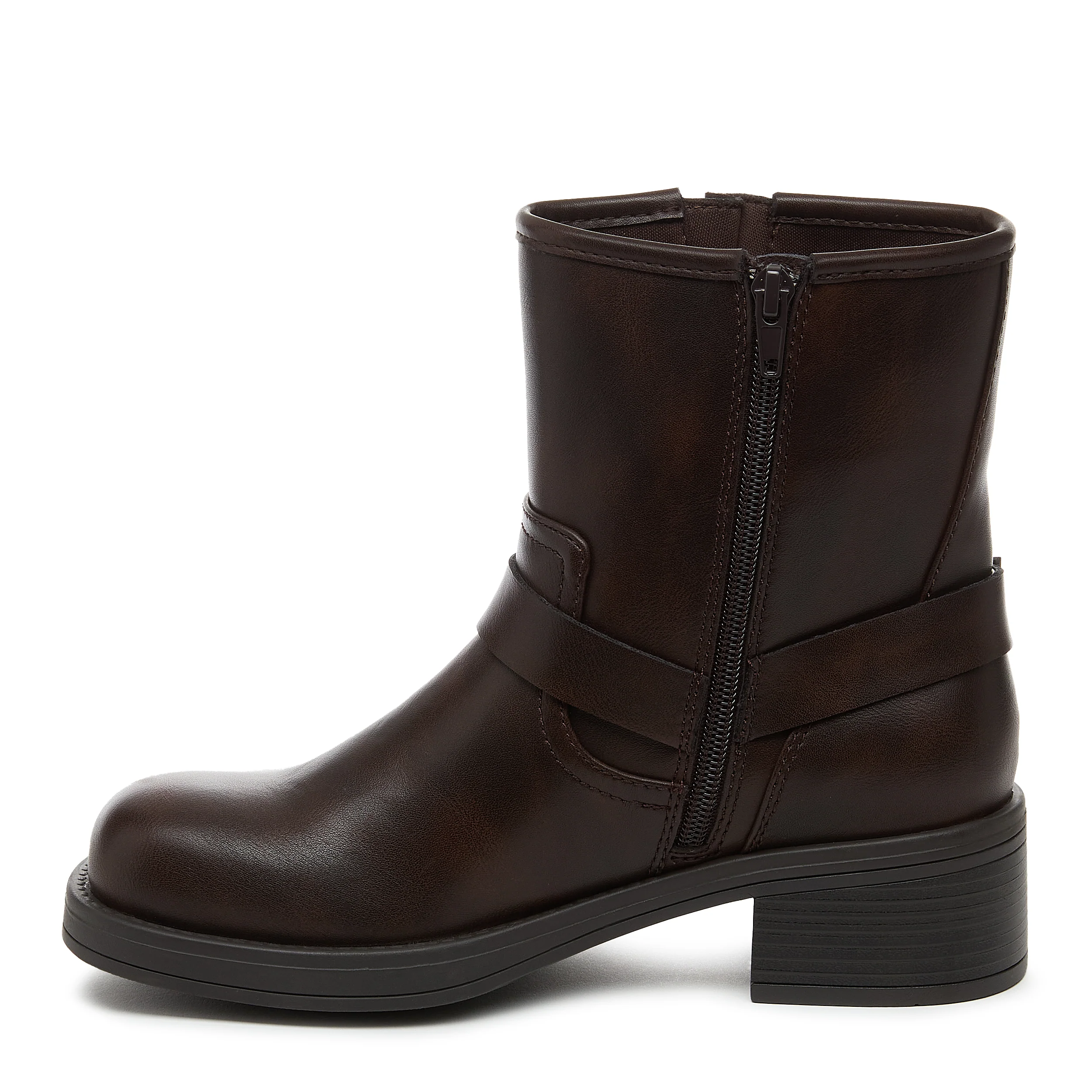 Nino Brown Biker Boots - Image 3