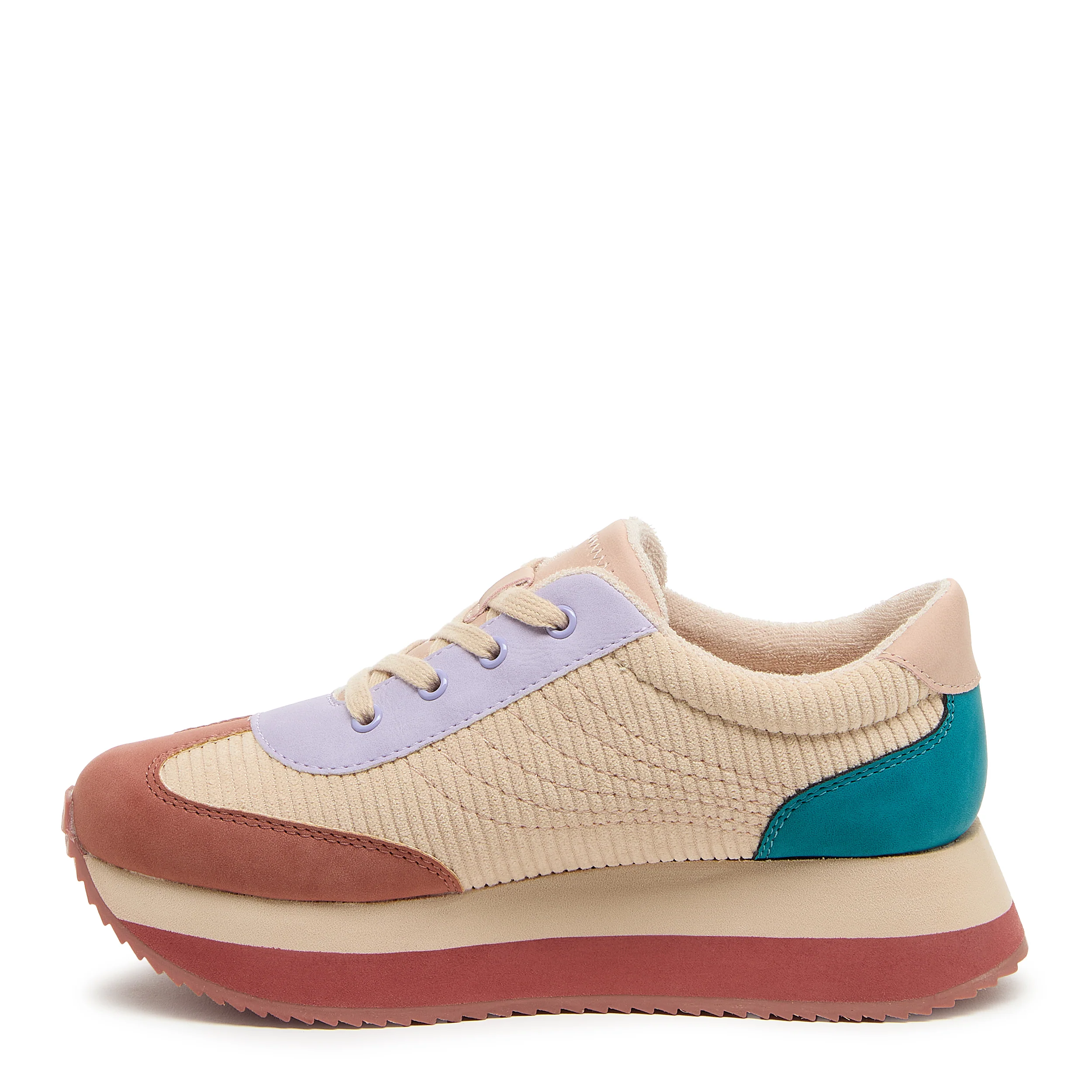 Rapid Natural Corduroy Trainers - Image 3