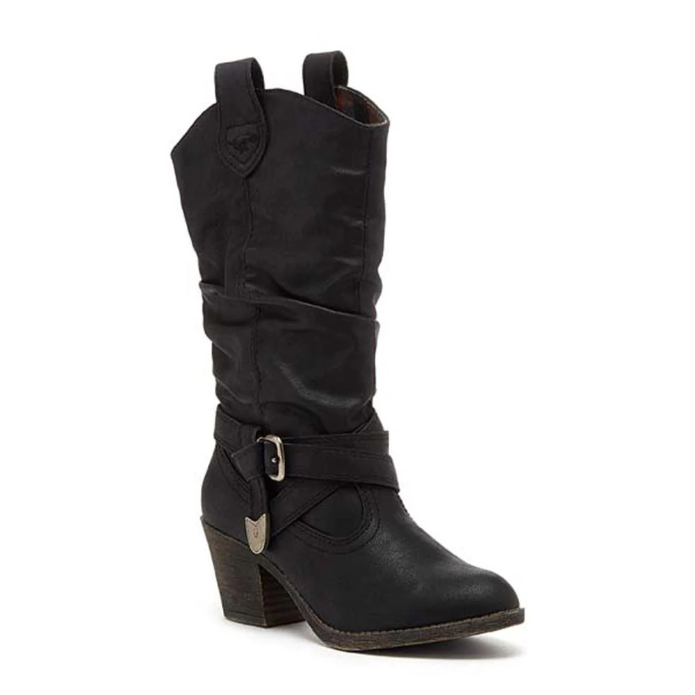 Sidestep Black Western Cowboy Boot - Image 2