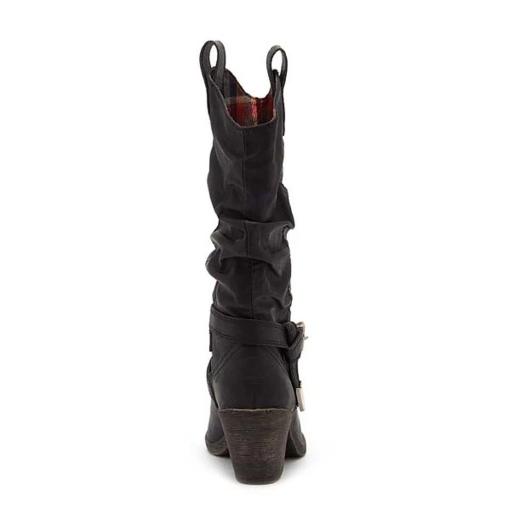 Sidestep Black Western Cowboy Boot - Image 3