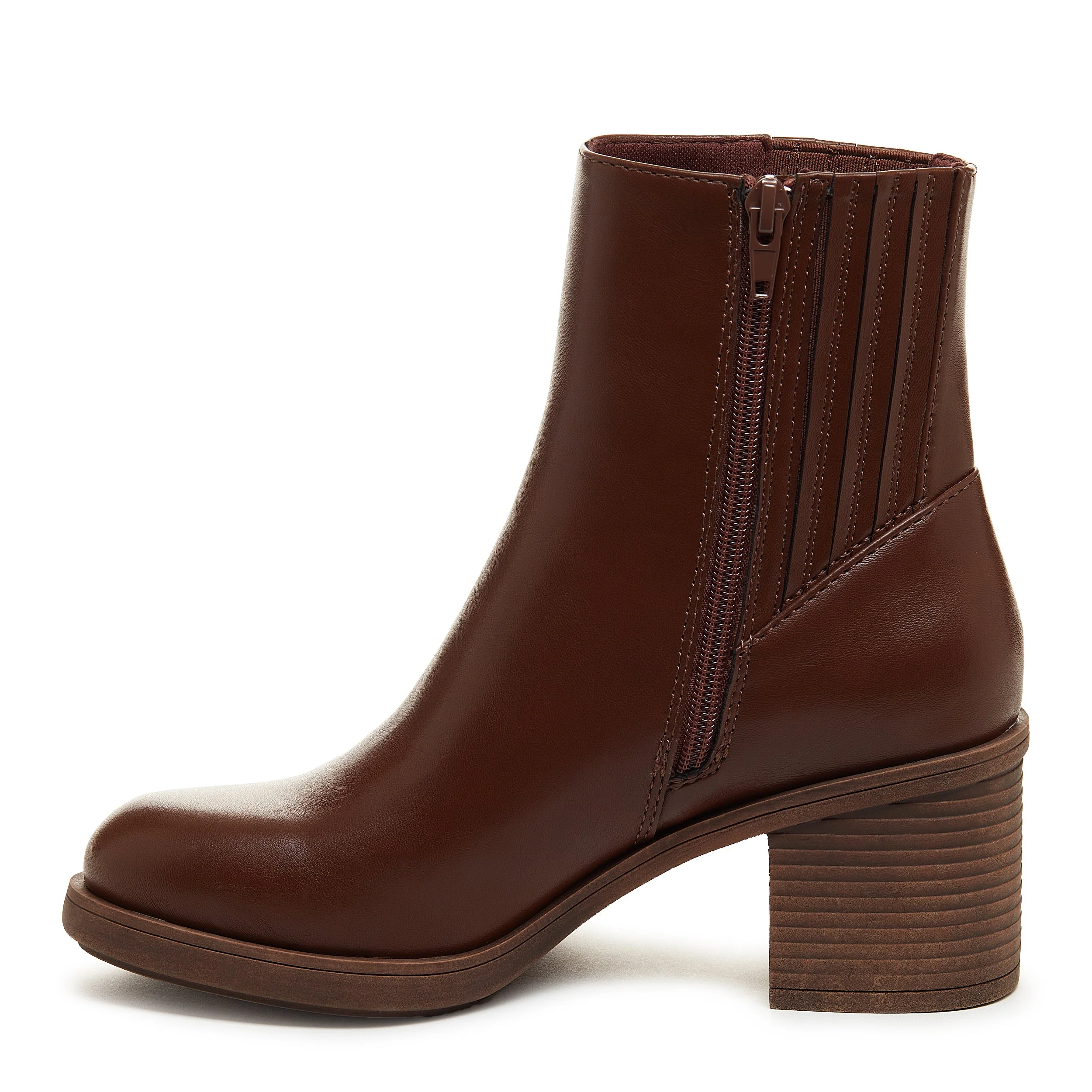 Sonora Brown Platform Chelsea Boot - Image 3