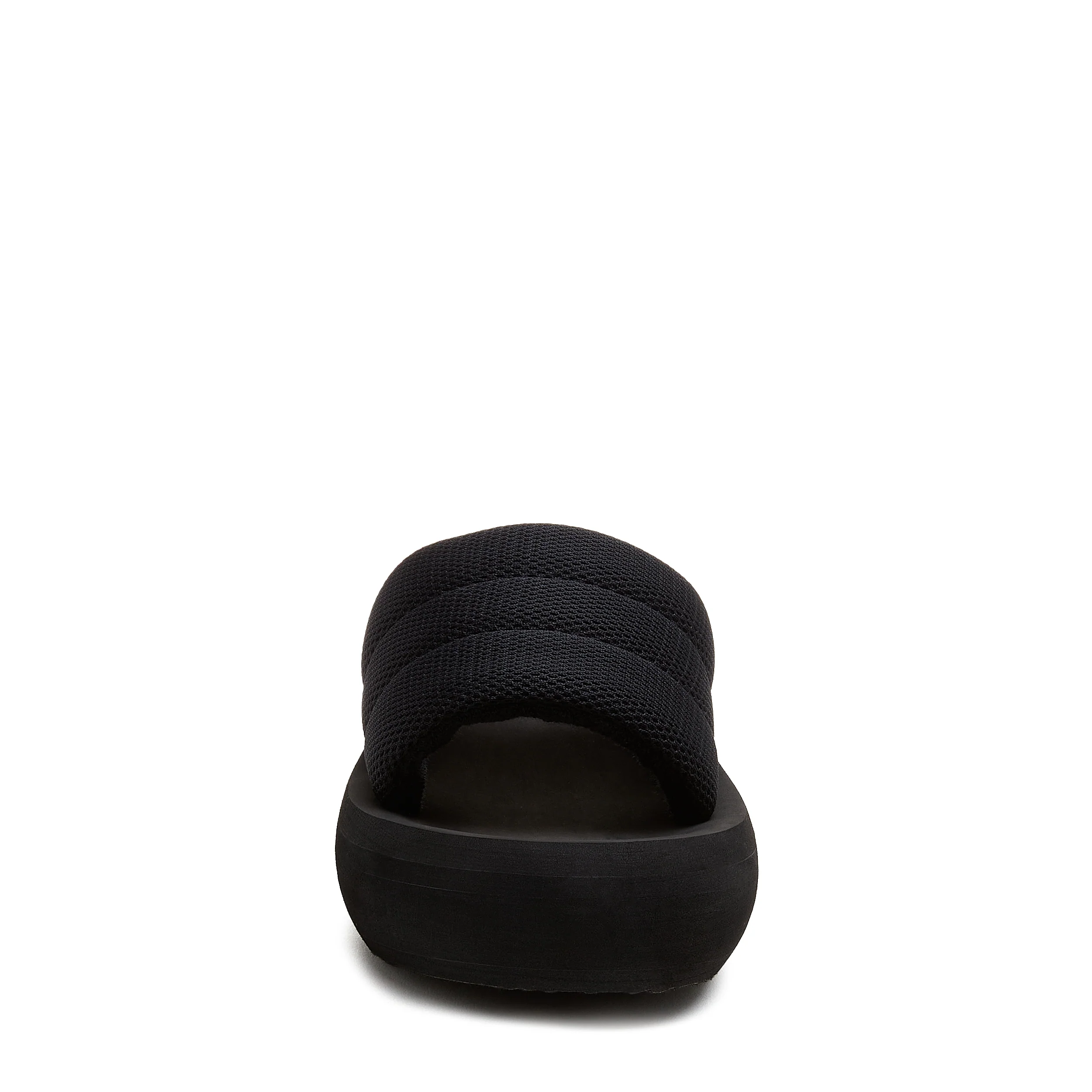 Splash Black Platform Slide Sandals - Image 5