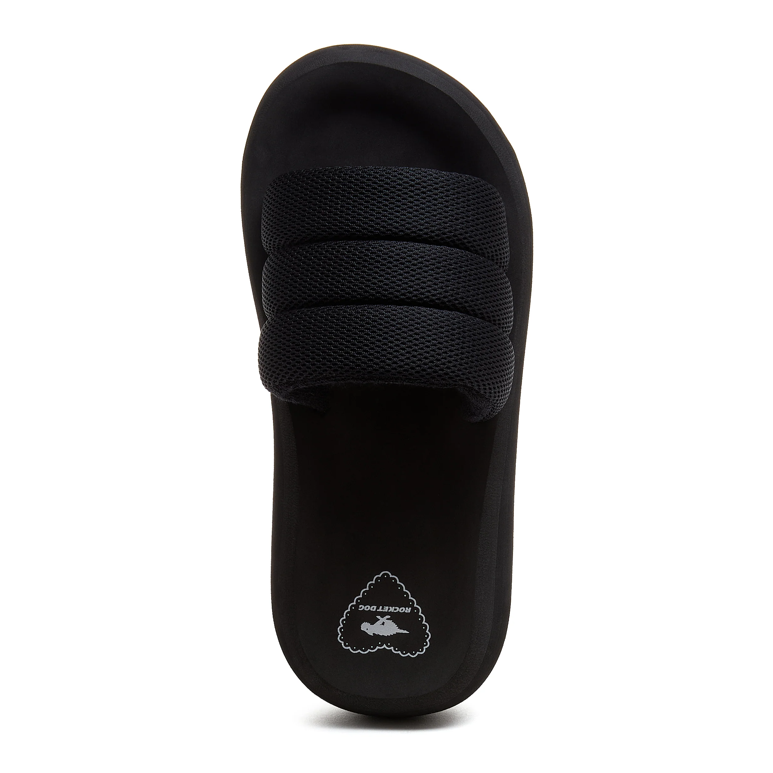 Splash Black Platform Slide Sandals - Image 6