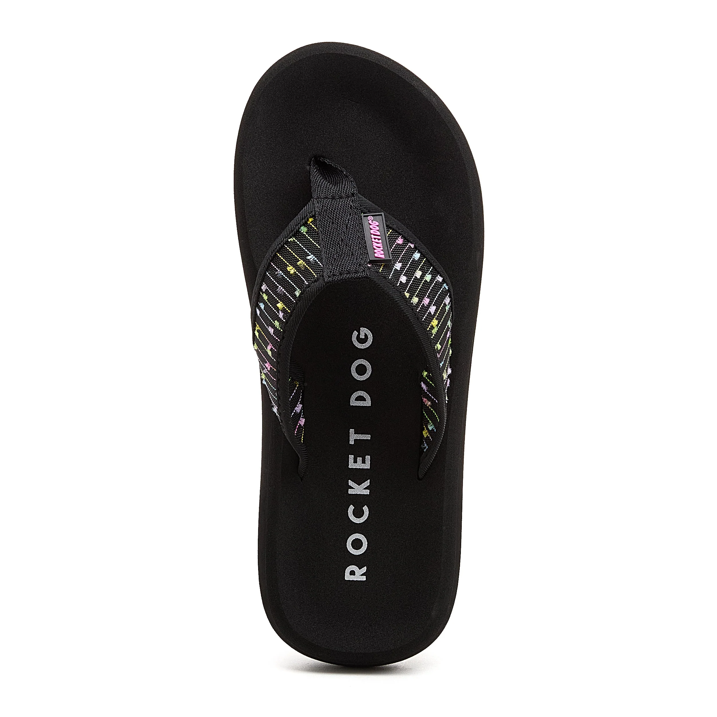 Spotlight Black Neon Confetti Mesh Flip-Flops - Image 6