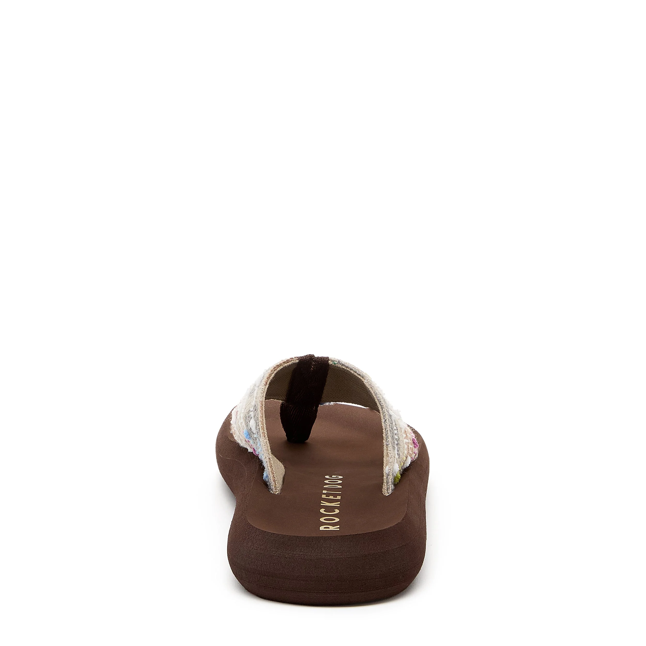 Spotlight Brown Multi Woven Flip-Flops - Image 5