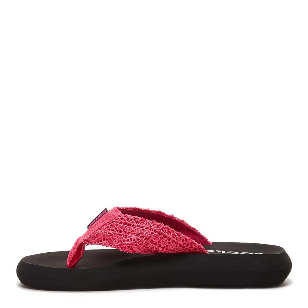 Spotlight Pink Crochet Flip-Flops - Image 4