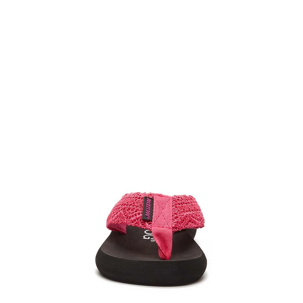 Spotlight Pink Crochet Flip-Flops - Image 5