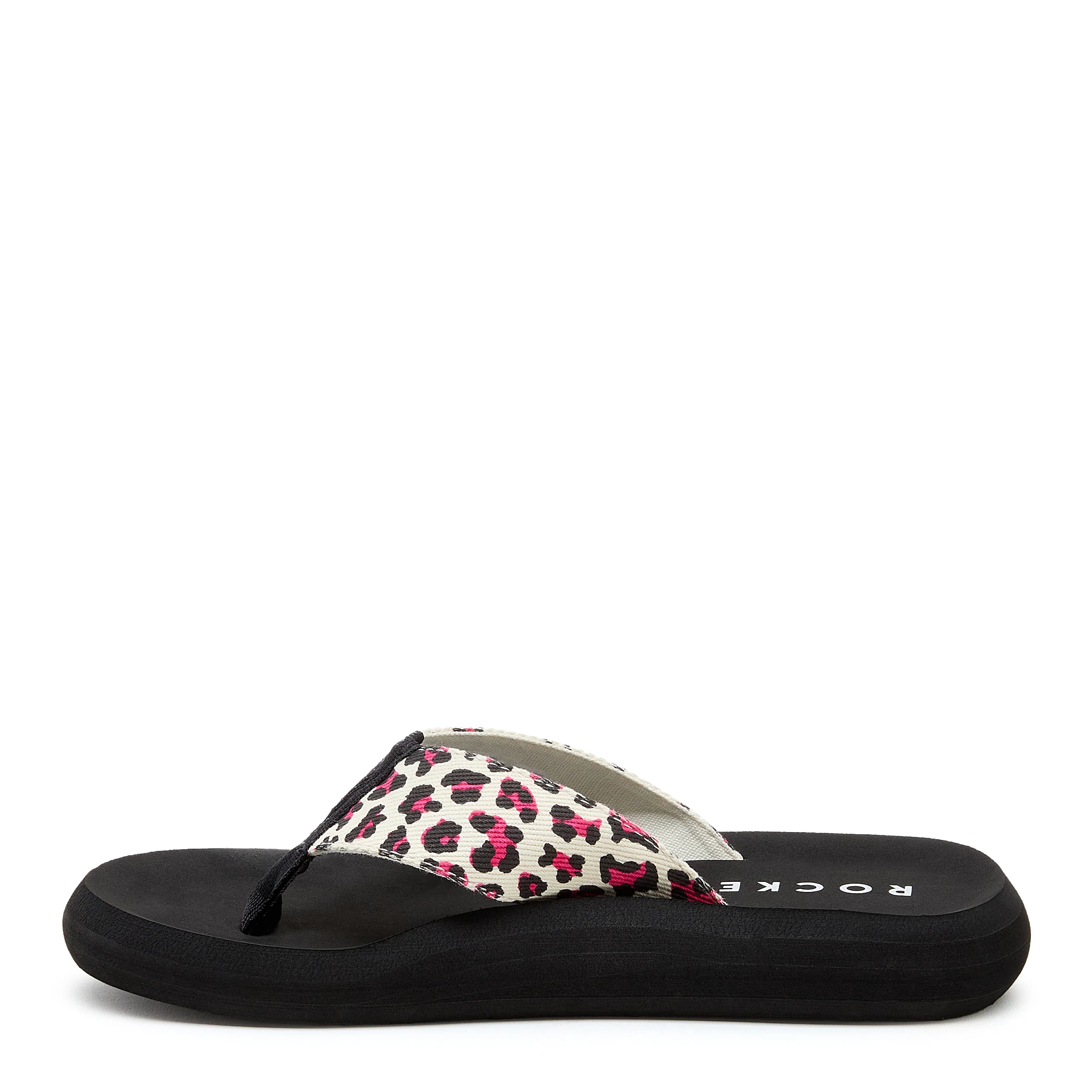 Spotlight Pink Leopard Print Flip-Flops - Image 3
