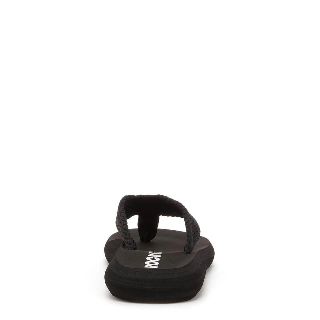 Sunset Black Webbing Flip Flops - Image 3