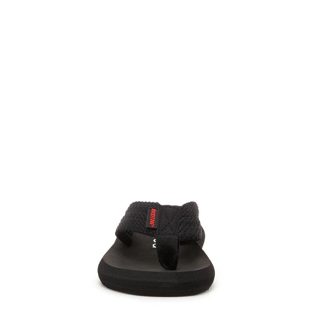 Sunset Black Webbing Flip Flops - Image 5