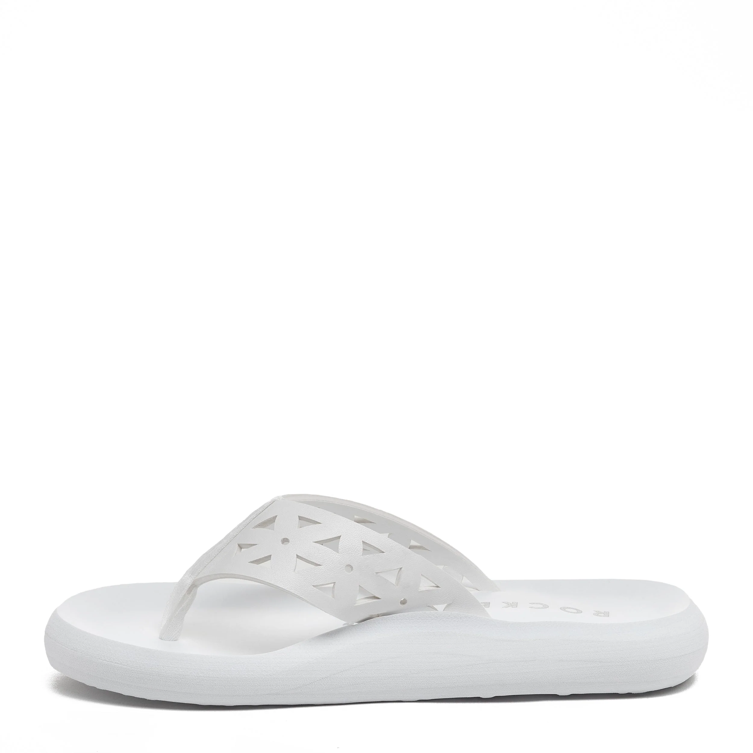 Sunset Cutout White Flip Flop - Image 3