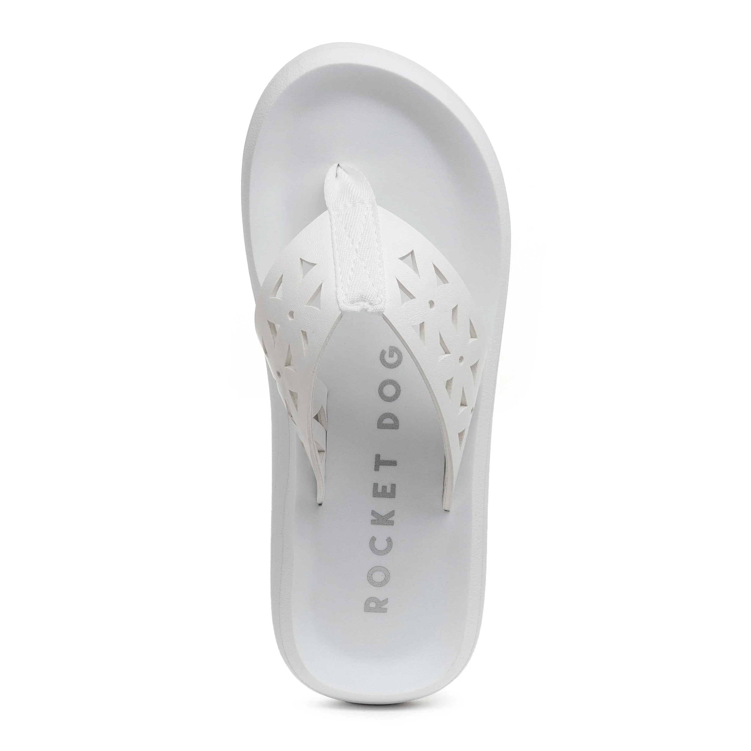Sunset Cutout White Flip Flop - Image 5
