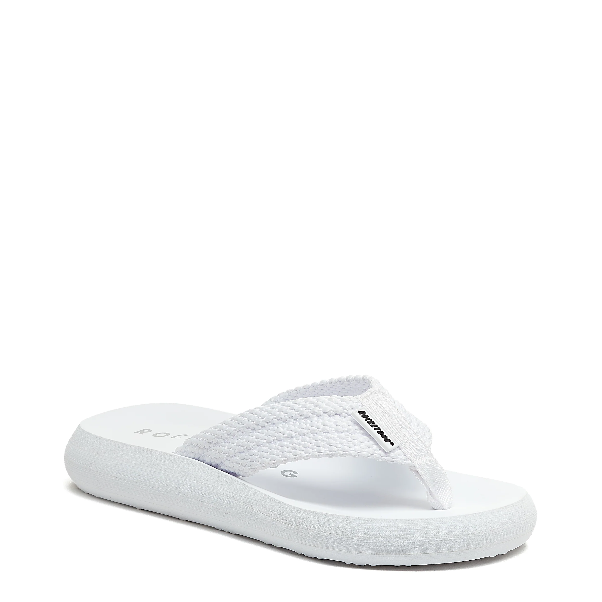 Sunset White Webbing Flip-Flops - Image 3