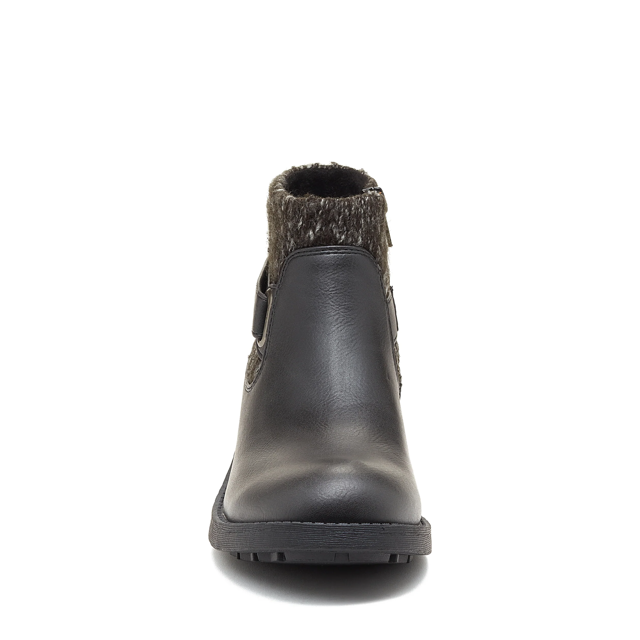 Tegal Black Knitted Ankle Boot - Image 5