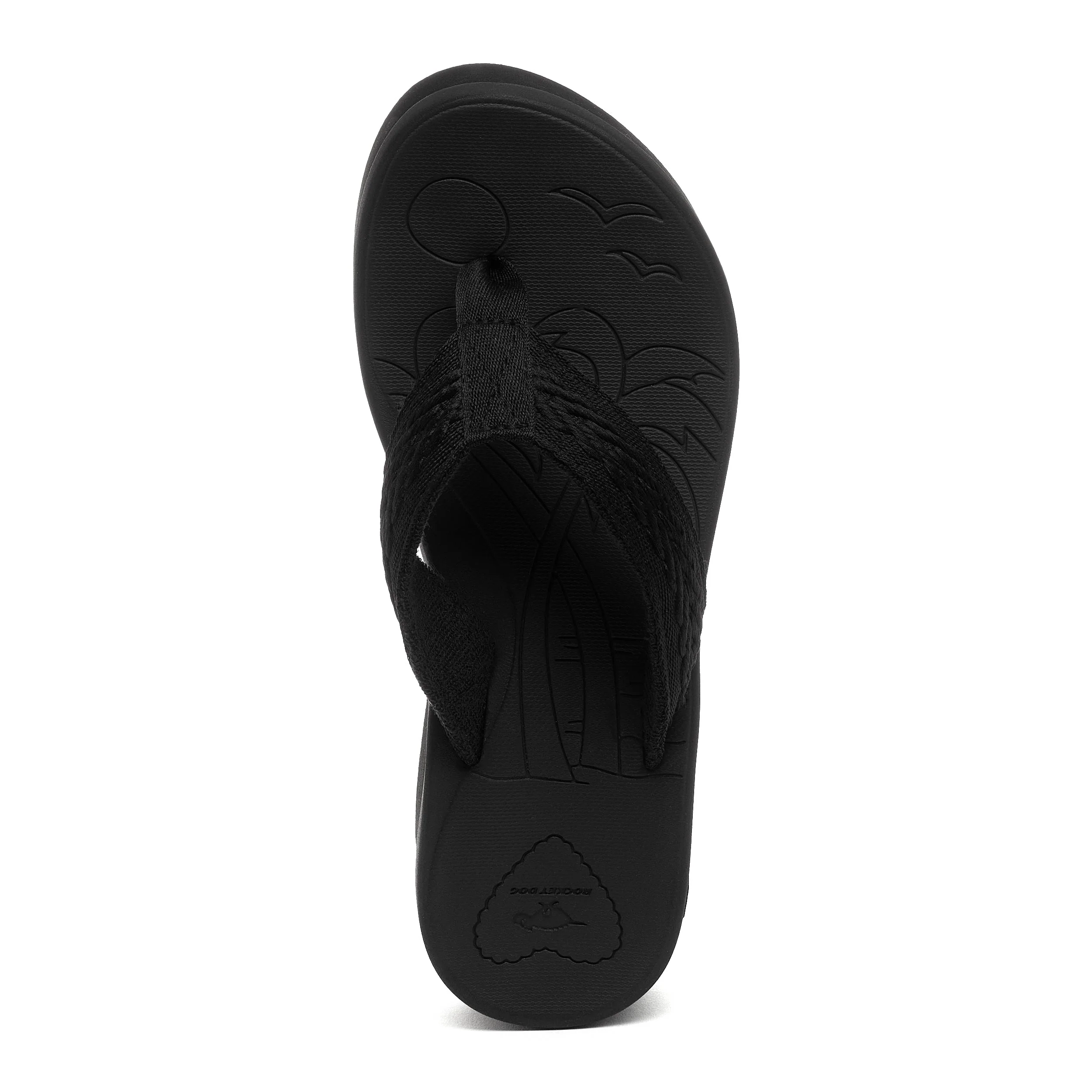 Tizzy Black Platform Flip Flops - Image 5