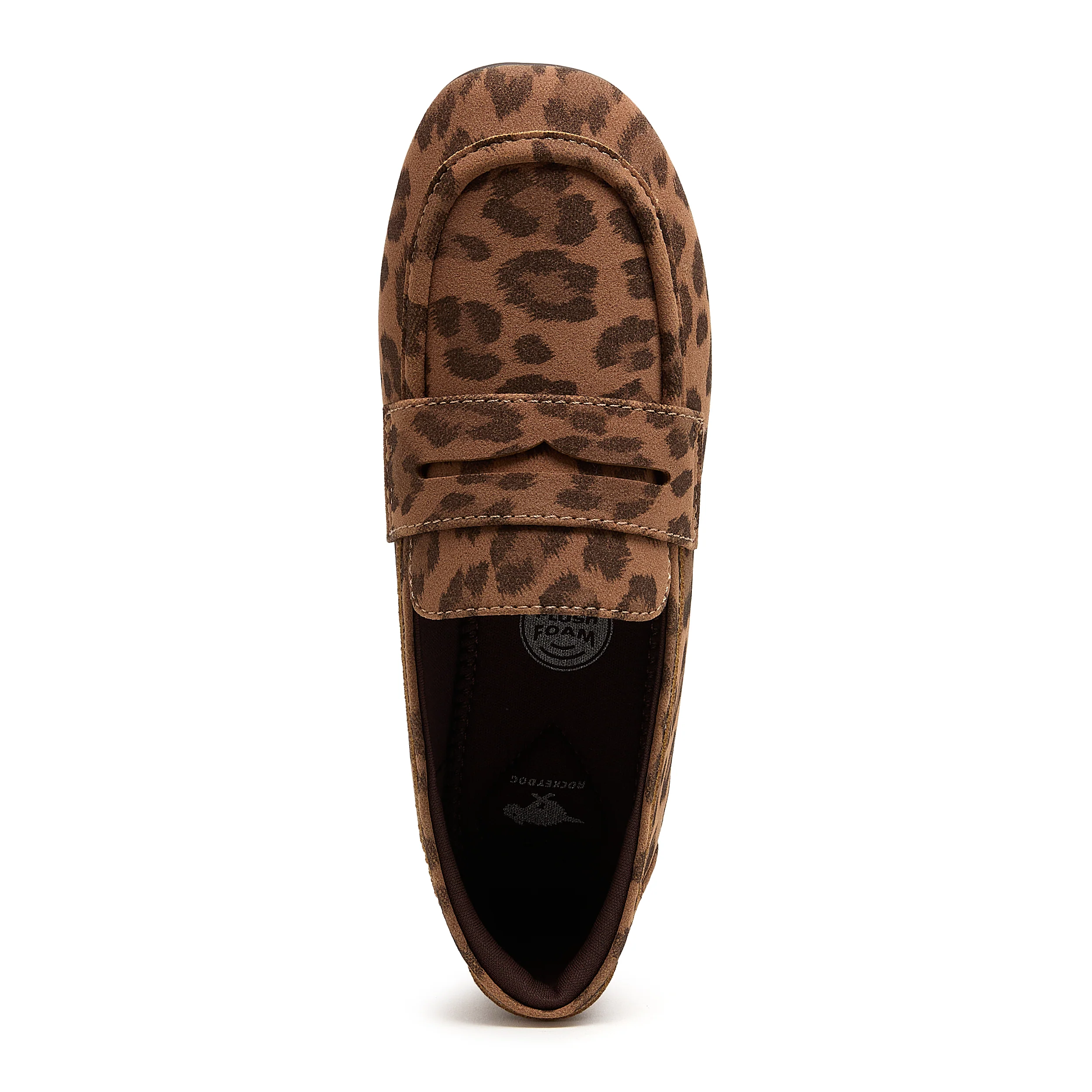 Trixie Tan Leopard Print Loafers - Image 6