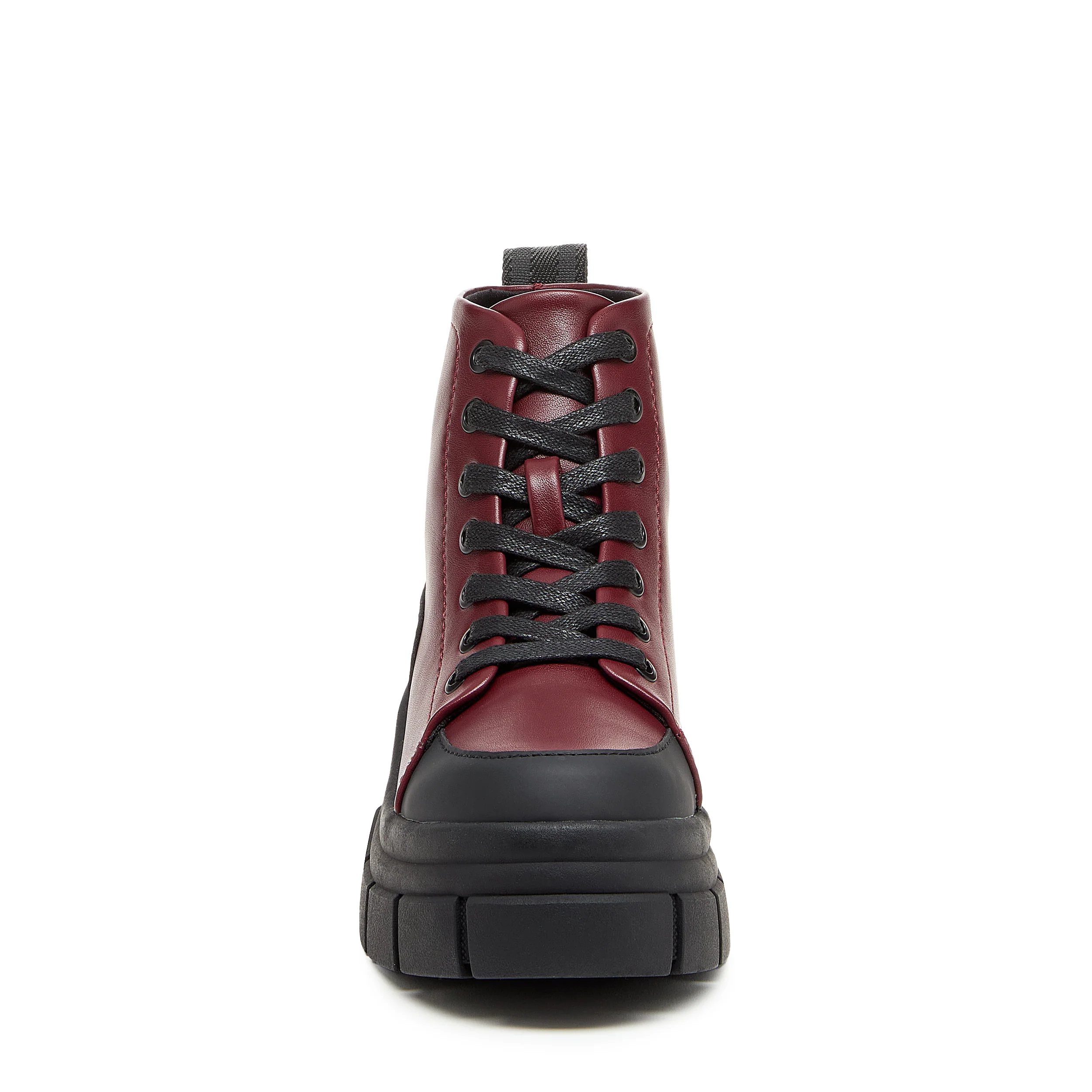Trusty Burgundy Chunky Boots - Image 5