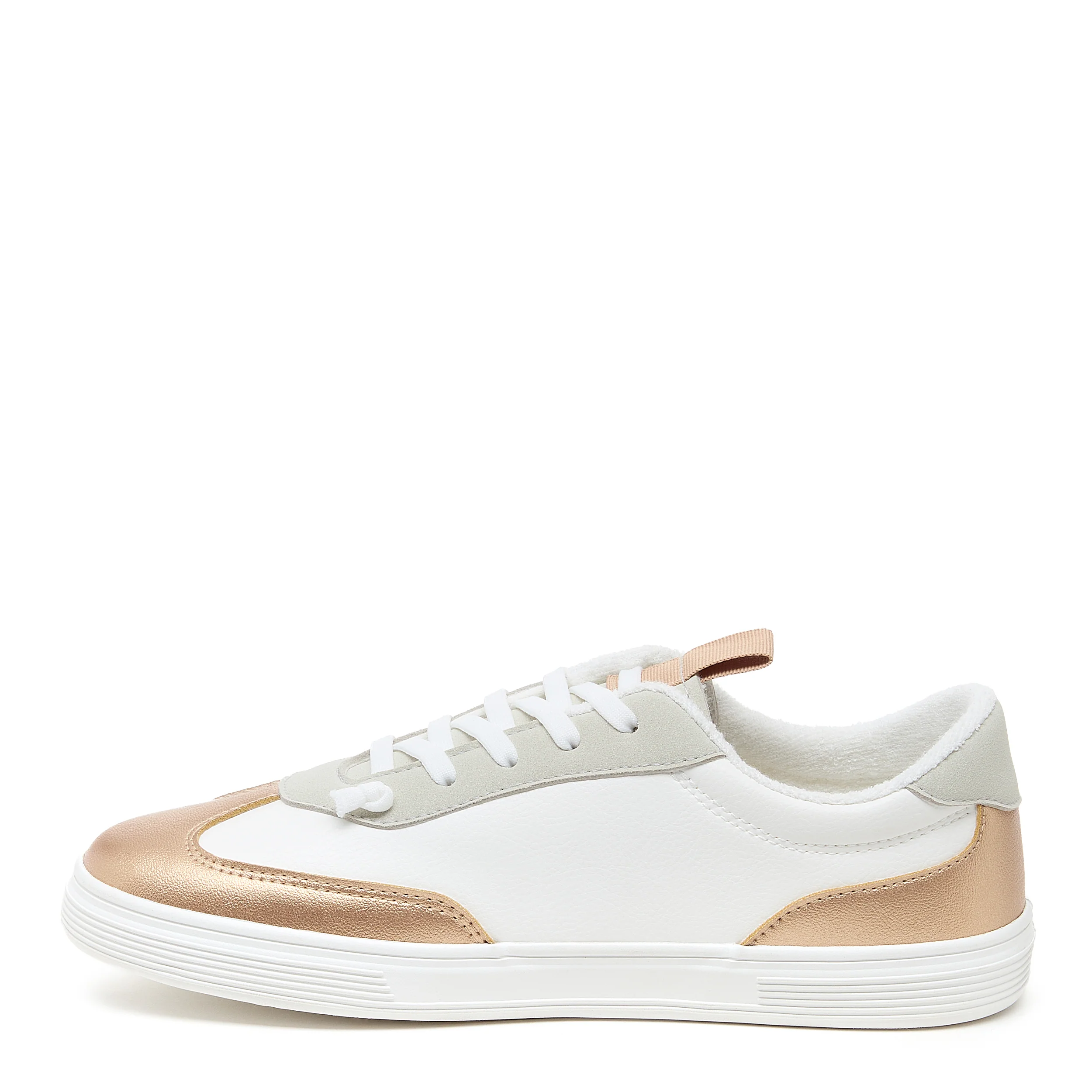 Zap Gold Colour Block Slip-On Trainers - Image 3