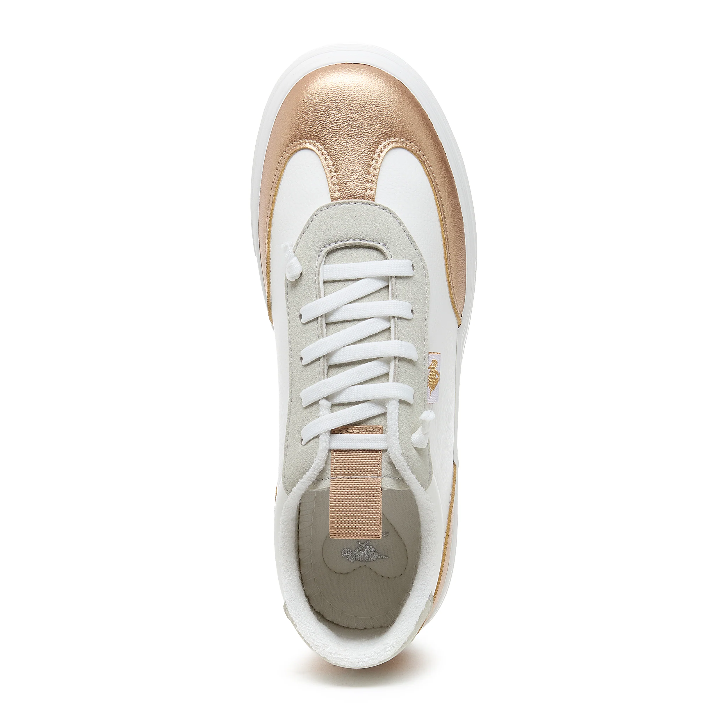 Zap Gold Colour Block Slip-On Trainers - Image 6